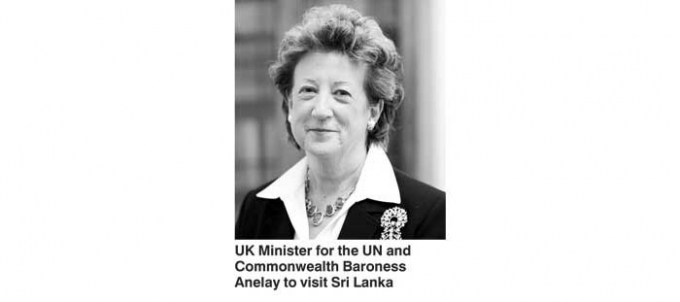 UK Minister for UN and Commonwealth Baroness Anelay to visit Sri Lanka